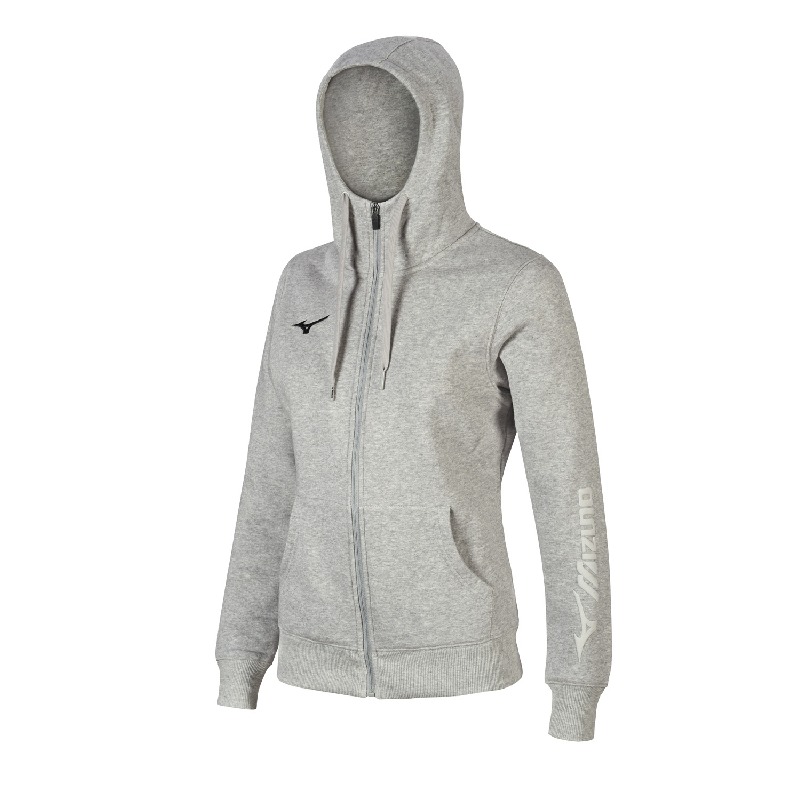 MIZUNO FELPA CAPPUCCIO E ZIP SWEAT