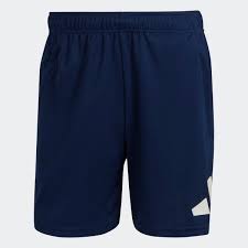 SHORT ALLENAMENTO TRAIN ESSENTIALS LOGO NAVY