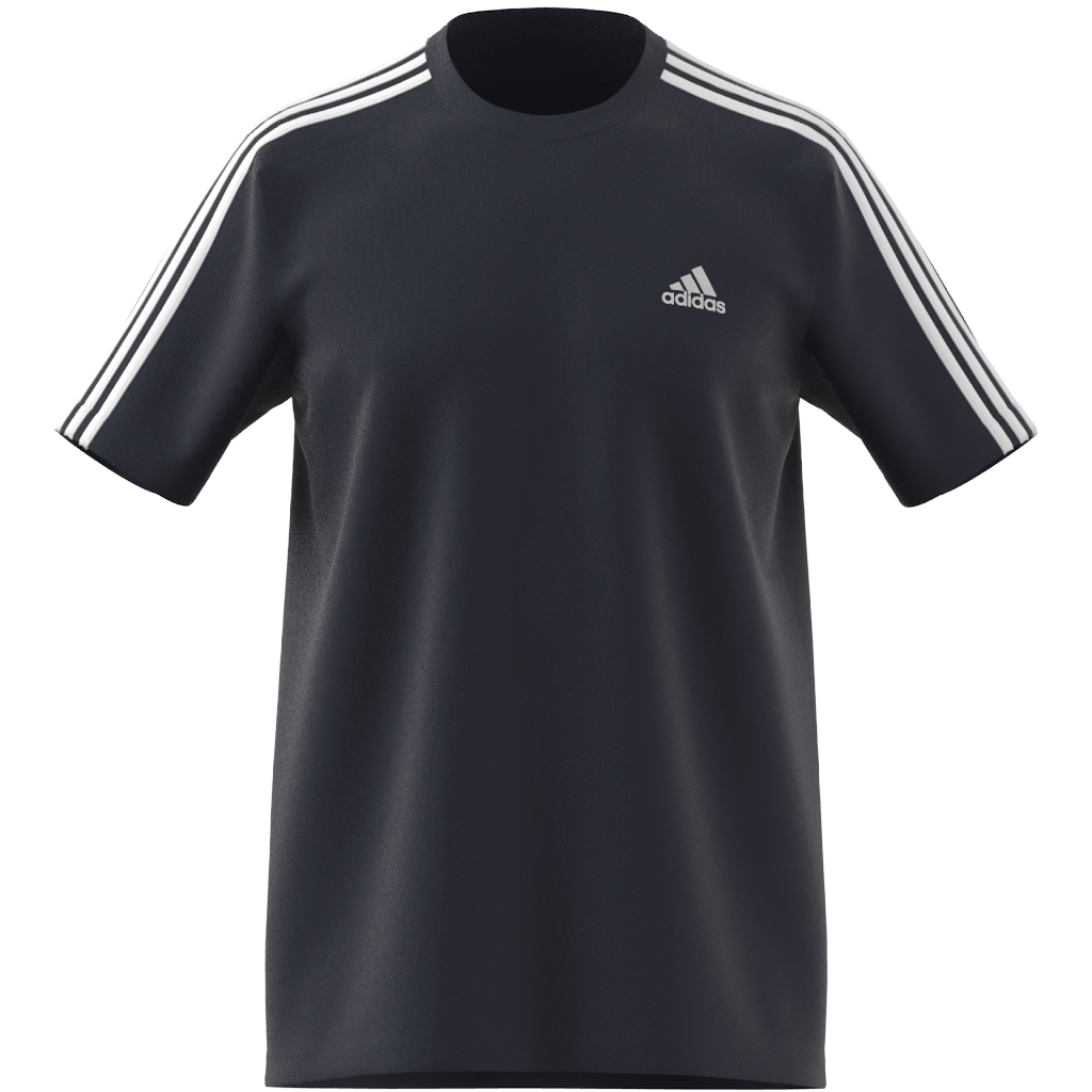 T SHIRT ESSENTIALSSINGLE JERSEY 3 STRIPES NAVY