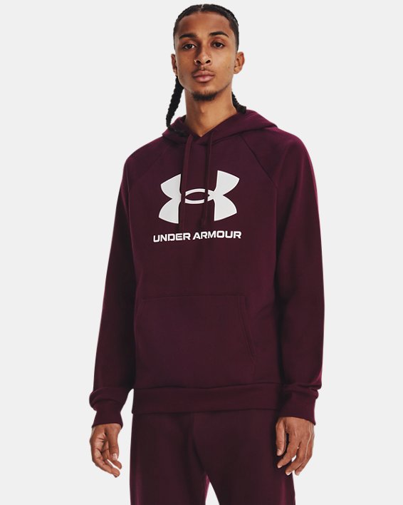 UNDER ARMOUR Felpa con cappuccio UA Rival Fleece Logo da uomo