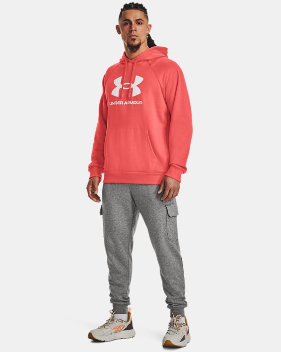 UNDER ARMOUR Felpa con cappuccio UA Rival Fleece Logo da uomo