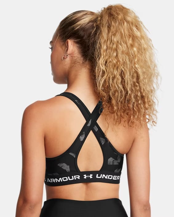 UNDER ARMOUR Reggiseno sportivo Armour® Mid Crossback Printed da donna