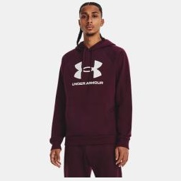 UNDER ARMOUR Felpa con cappuccio UA Rival Fleece Logo da uomo