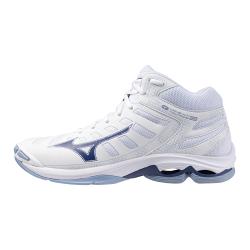 foto MIZUNO WAVE VOLTAGE 2 MID WHITE BELLWETHER BLUE B.AIRBLUE